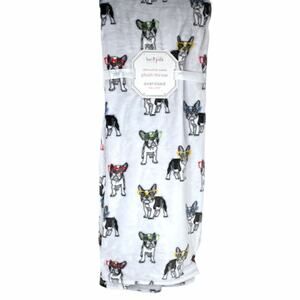 Best Pals French Bulldogs with Glasses Throw 50x70